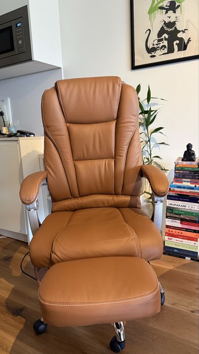 Cadeira escritório em pele c/ massagem