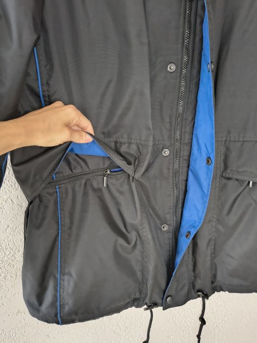 Kurtka męska Adidas,  czarno-niebieska, XL/XXL