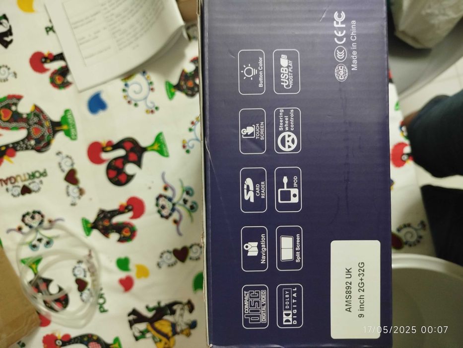Radio automóvel bluetooth