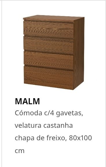Malm - IKEA - cómoda 4 gavetas