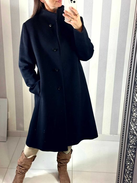 CINZIA ROCCA Ekskluzywny płaszcz wełna włoski XL