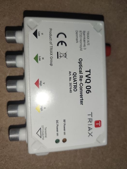 Satelitarny odbiornik optyczny TRIAX TVQ 06 QUATRO z DVB-T