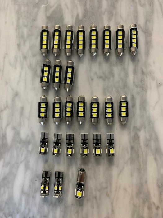 3 Kits de 27 luzes Led brancas para Mercedes Benz E-Class W211