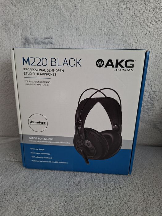 Słuchawki AKG m220 kpl plus pady dt880, massdrop