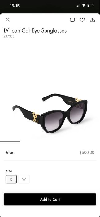 Солнцезащитные очки Louis Vuitton оригинал Cat eye