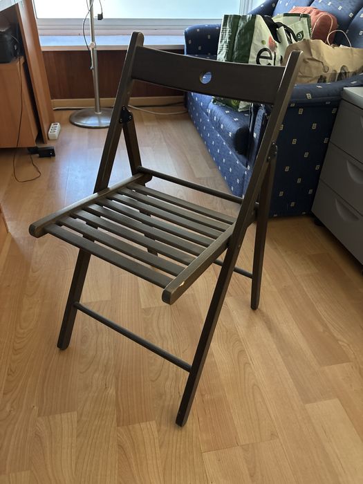 FRÖSVI Cadeira dobrável, castanho
