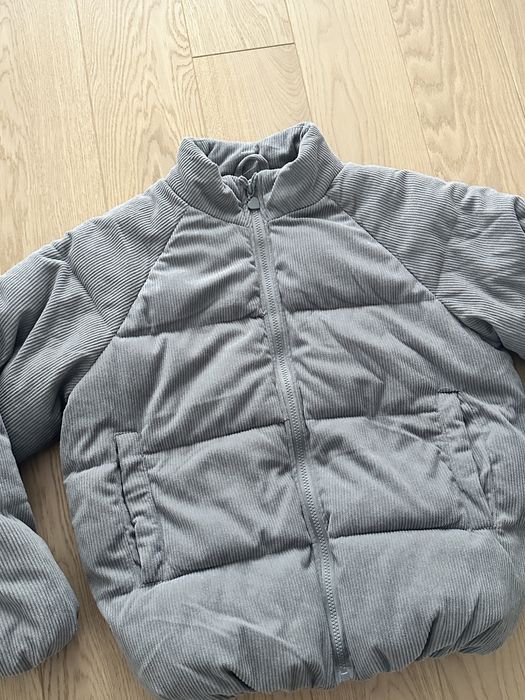 Kurtka sztruksowa szara 158 dla dziewczynki