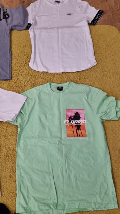Koszulki meskie z krótkim rękawem całość 50 zł