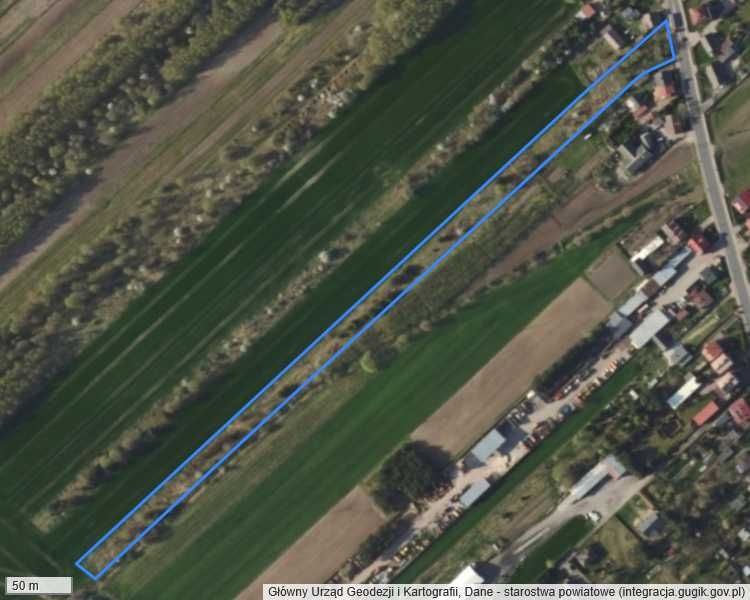 Działka siedliskowa w Koluszkach, 1,047 ha