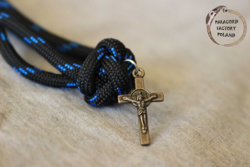 Różaniec na rękę - dziesiątka - jednokolorowa paracord handmade