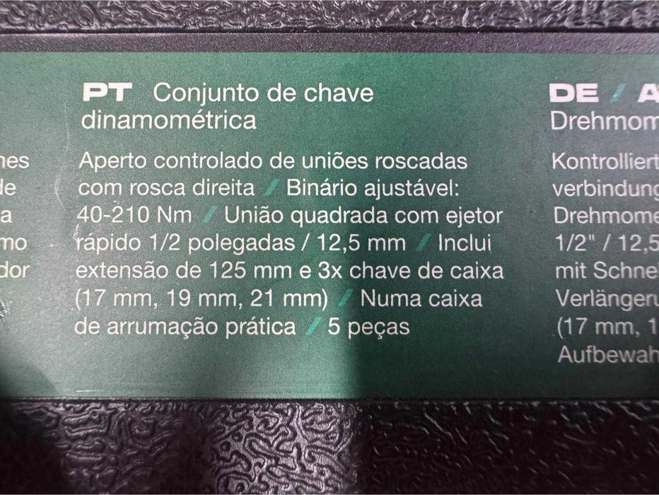 Chave dinamométrica com acessórios - PARKSIDE