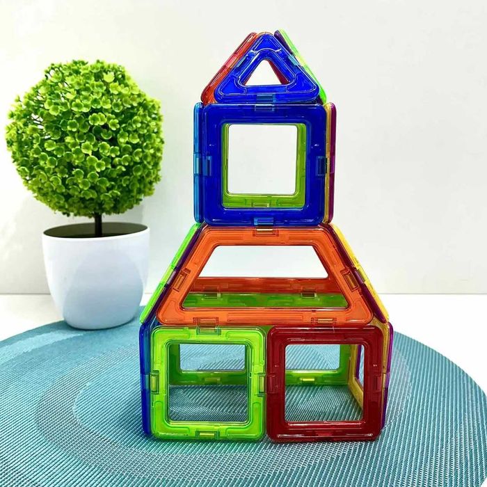 Конструктор магнитный магнітний Limo Toy Транспорт 27 деталей (LT3004)