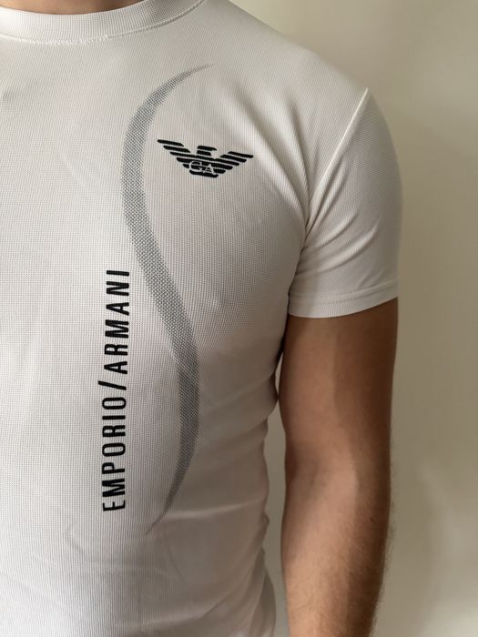 Koszulka męska t-shirt biała L AJ