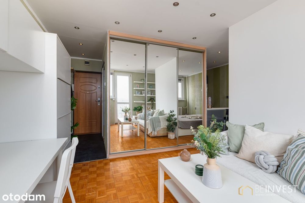 Kawalerka z balkonem i panoramicznym widokiem | 9 piętro | 2 windy