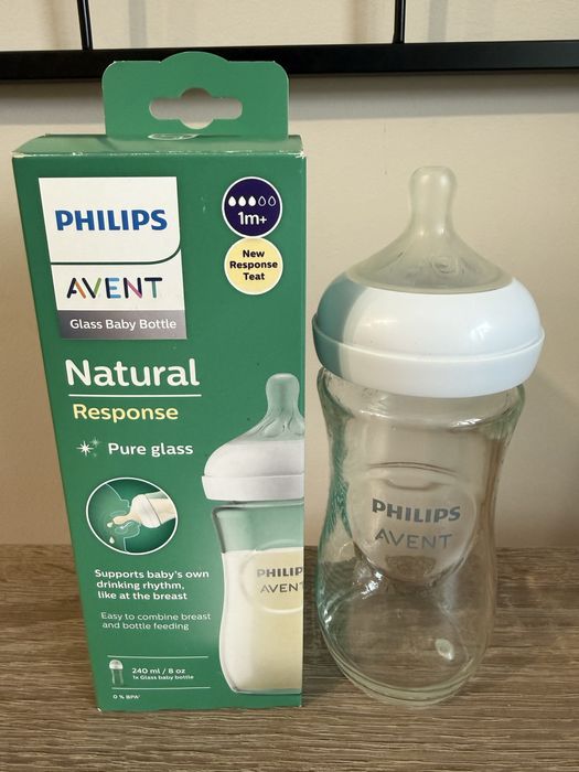 Пляшечка для годування Philips Avent 240 мл скло