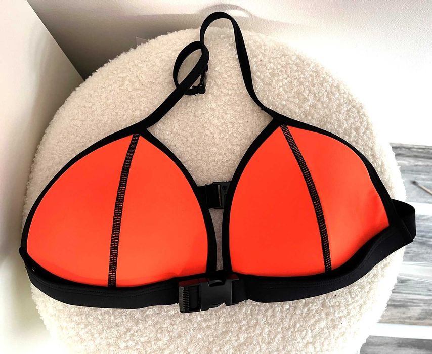 New Look strój kąpielowy bikini kostium neonowy pomarańcz 12-13-15 l