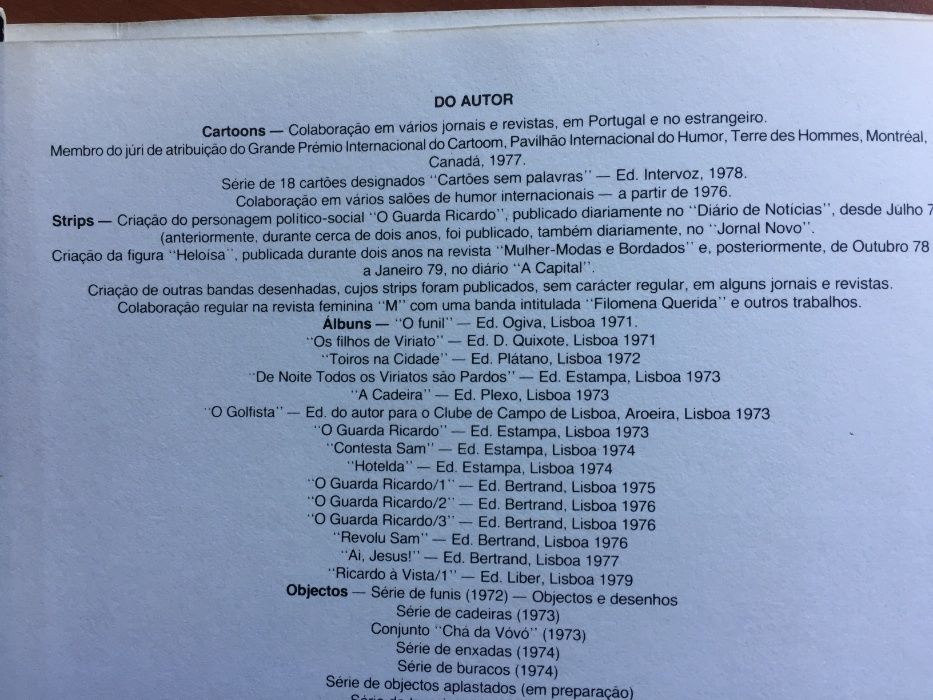 Álbum "Ricardo à Vista 1", 1979