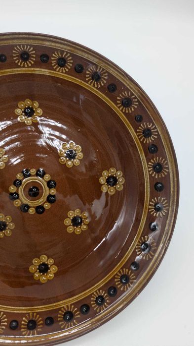 Talerz ceramiczna, ręcznie malowana