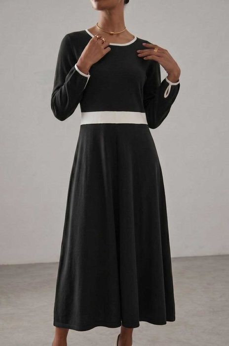 Трикотажное длинное платье с длинным рукавом LAURA ASHLEY, р. 2XL