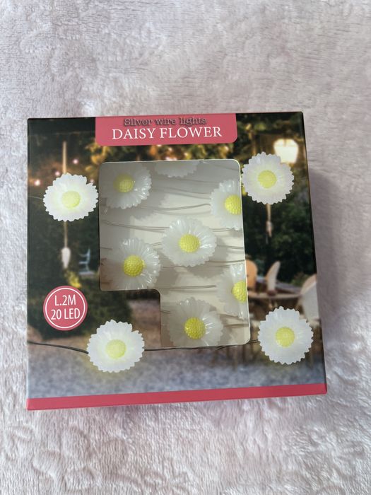 Oświetlenie led srebrny drut