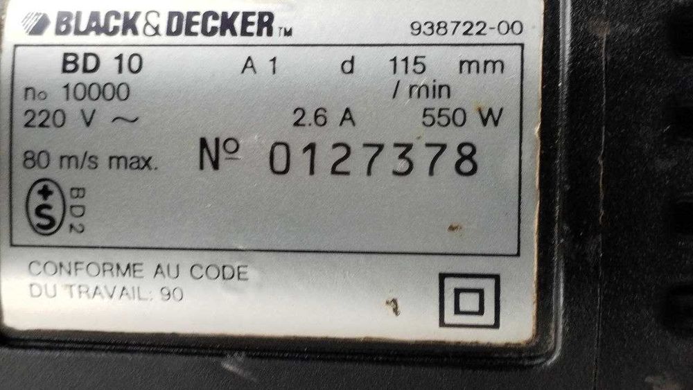 Serra/Fresa de Corte Madeira Black & Decker BD 10 – 550W