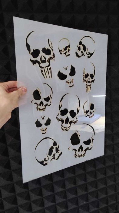 Трафарети шаблони для гріффіті на стінах та спецтехніці