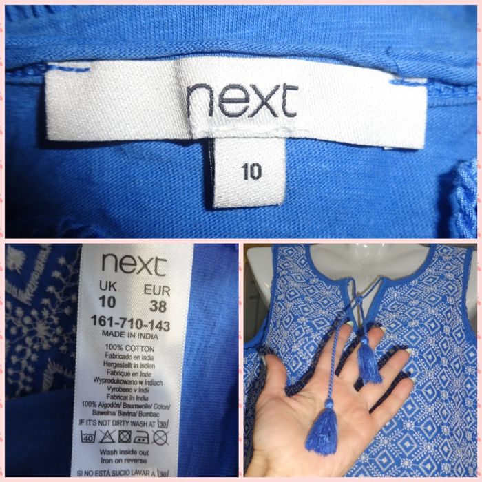 Вышиванка красивая синяя блуза с вышивкой блузка для беременных 44 46