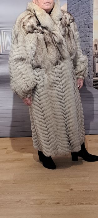 Futro z niebieskich lisów