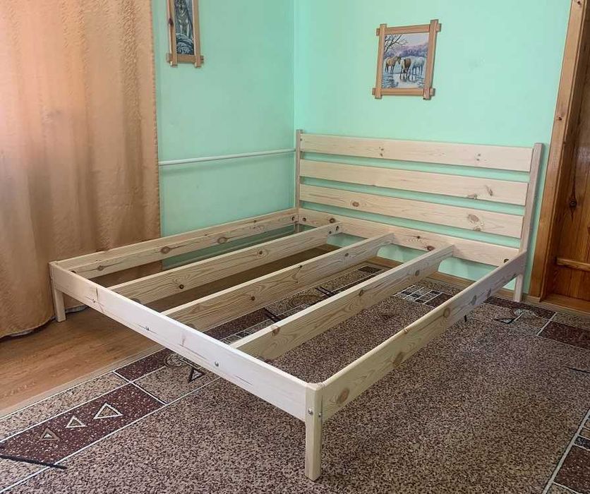 Ліжко дерев'яне двоспальне, 6900-10300 грн, безкоштовна доставка НП