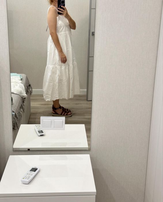 Uniqlo неймовірна , натуральна сукня сарафан, прошва