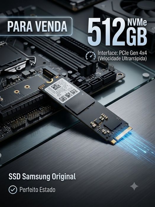 Dê um UPGRADE BRUTAL: SSD Samsung NVMe 512GB Gen 4