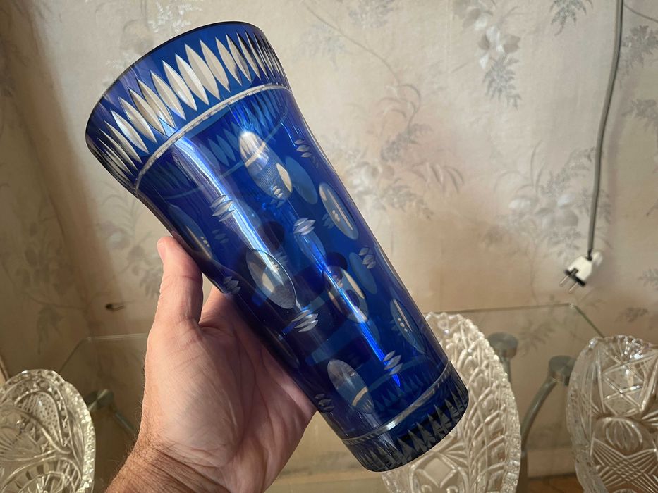 Вазы, салатники, ладьи хрусталь СССР.