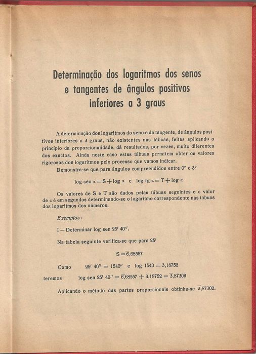 Tábuas de Logaritmos (cinco decimais)