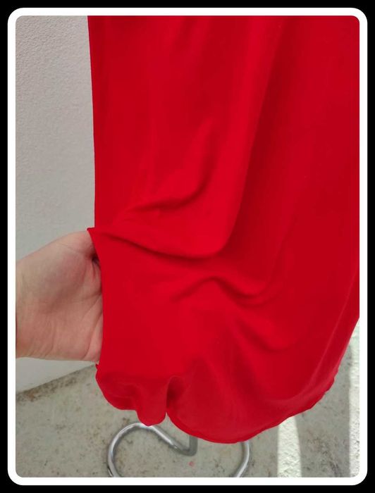 Czerwona nowa sukienka oversize z kieszeniami XL/XXL