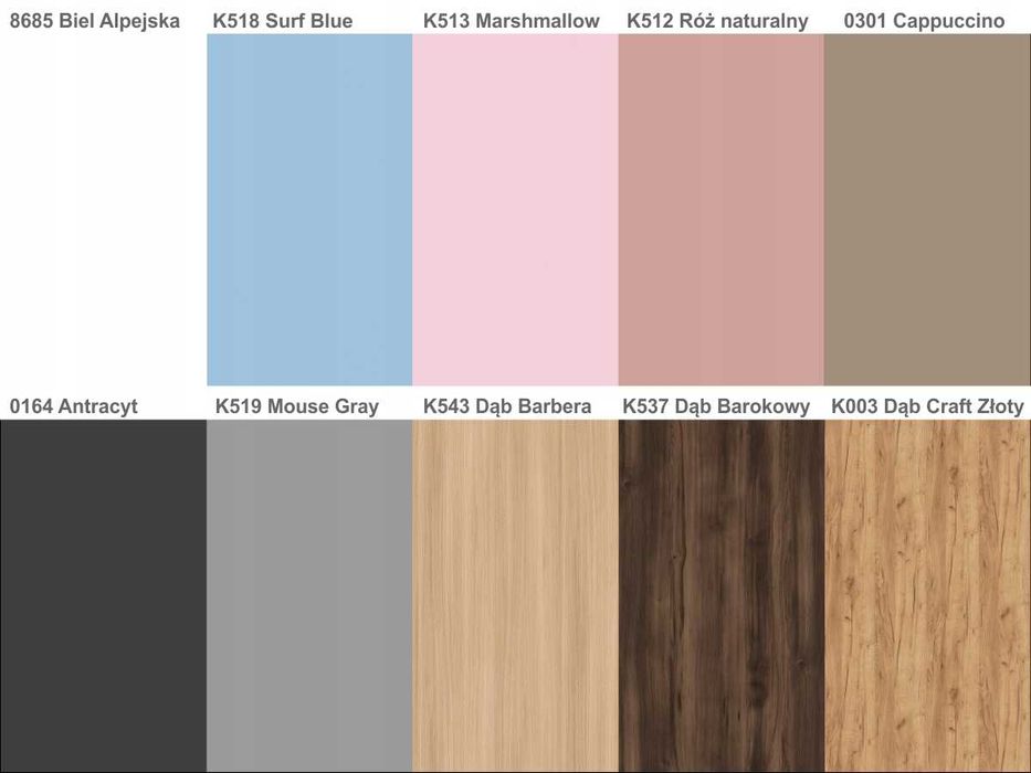 Łóżko antresola z szafą i biurkiem MARY BASIC