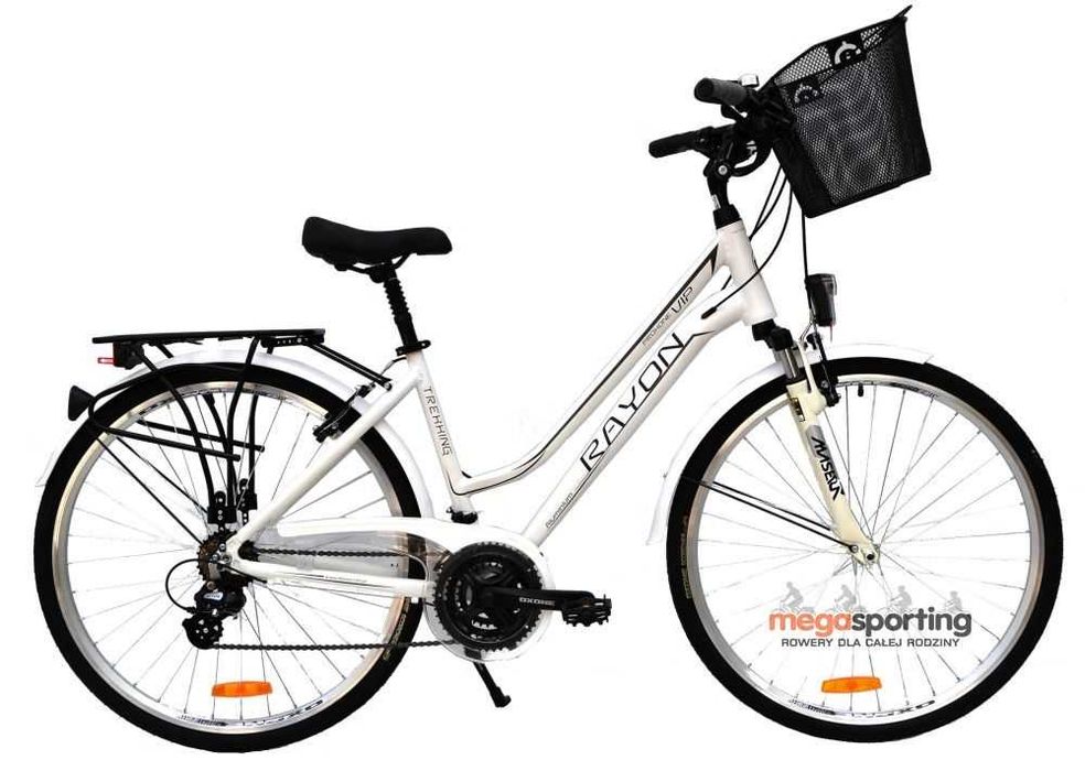 Rower trekking unisex damski męski Rayon VIP 28 Shimano aluminiowy