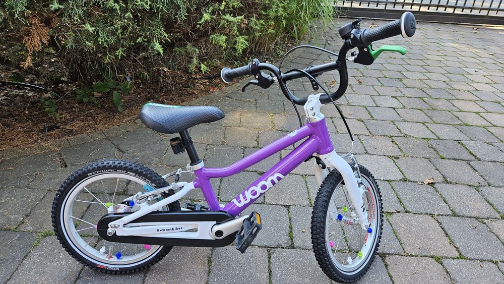 Rowerek woom2 woom 2 fioletowy różowy super stan