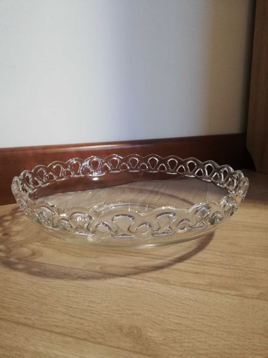 URLOP Misa szklana 27cm Schwepnitz Keuchel lata 60/70