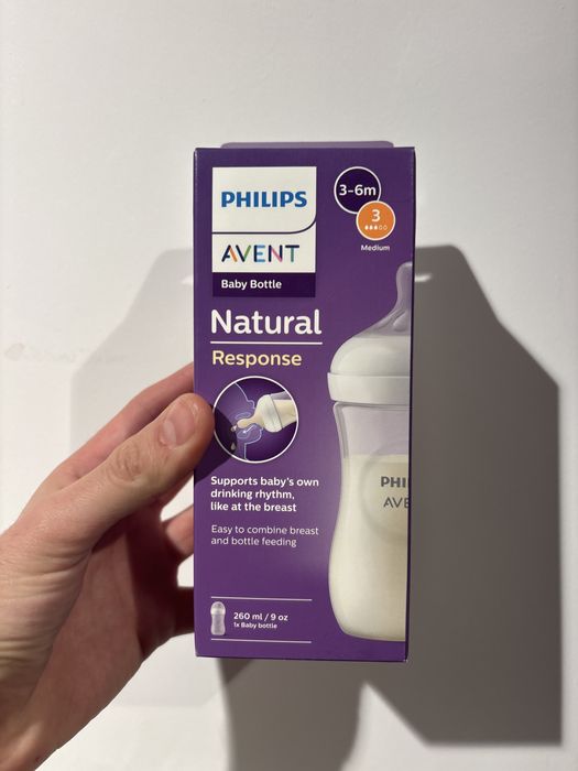 Biberon Philips Avent 3-6 meses NOVO nunca aberto