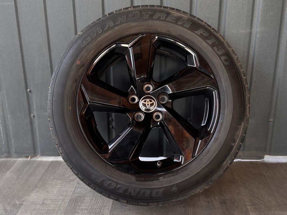 Toyota RAV4 R18 диск 1 шт поштучно з резиною чорний Dunlop Grandtre...