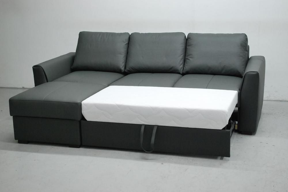 LZY skóra naturalna narożnik funkcja spania pojemnik 6492 rogówka sofa