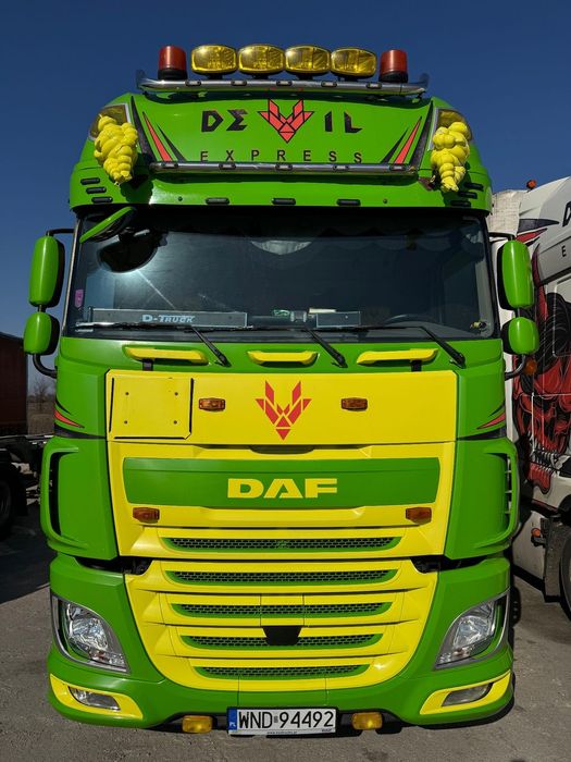 DAF XF 460  Daf XF460 super stan - Międzynarodówka, low deck, mega