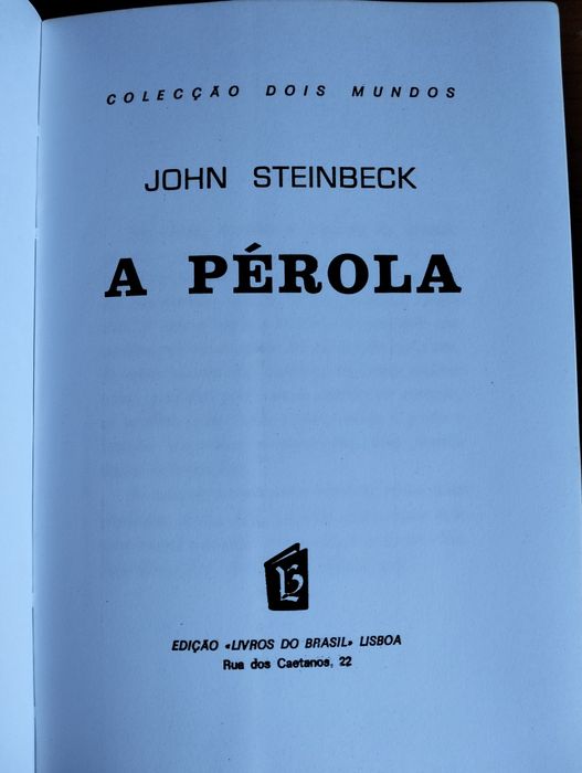 Livro A Pérola - John Steinbeck