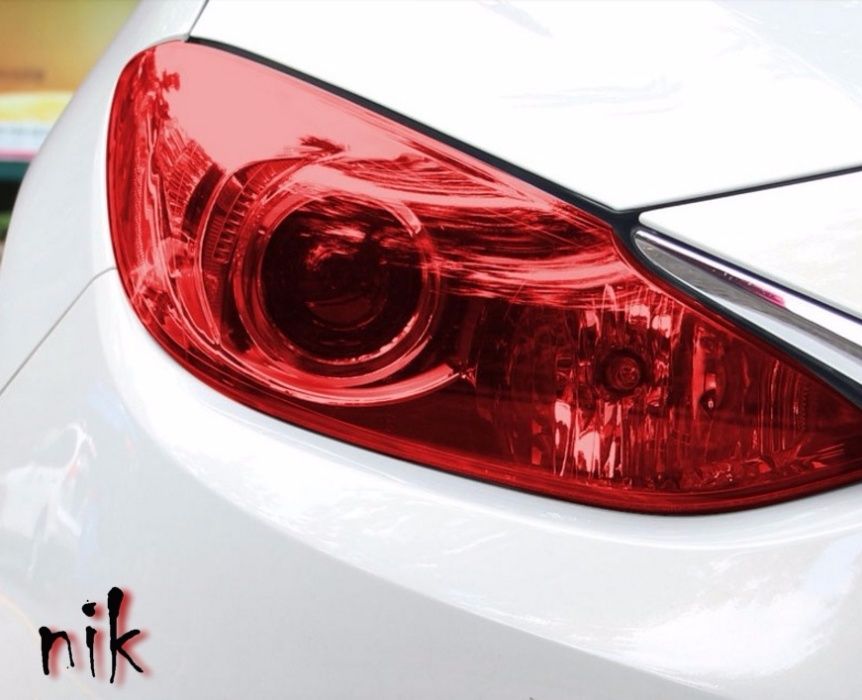 ХАМЕЛІОН та звичайна Тонувальна плівки для фар 23 відтінку ширина 30см