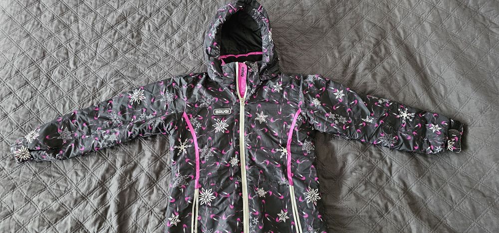 Kurtka zimowa narciarska dziewczynka roz.134 Brugi