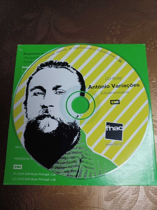 CD - ROM - António Variações Edição Exclusiva Ano de 2006