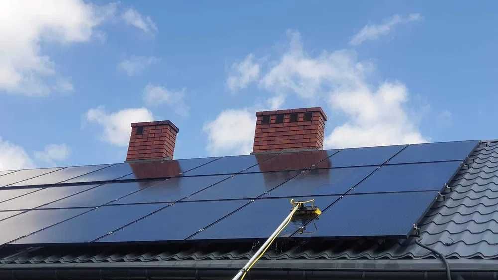 Mycie Ciśnieniowe Kostki Brukowej Elewacji Dachów Paneli Foto itp.