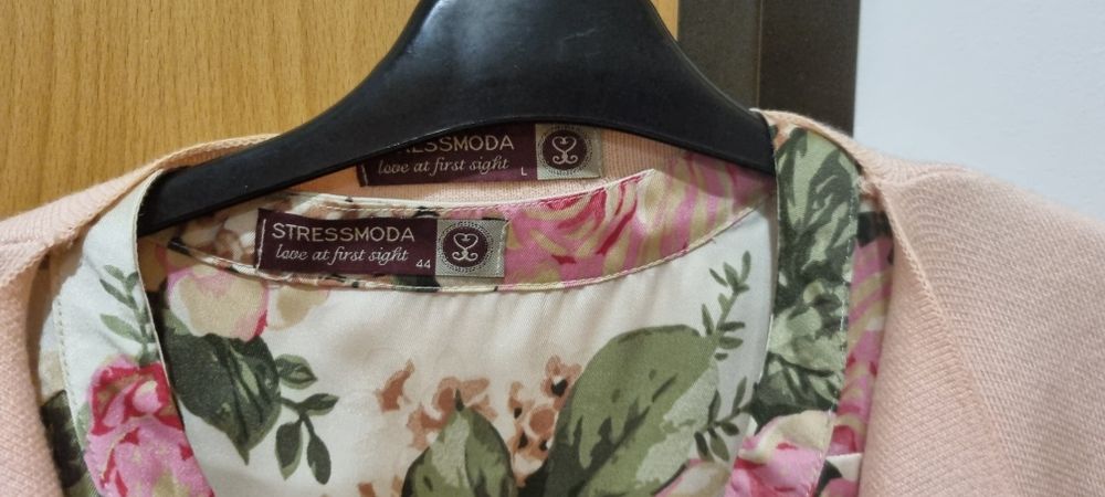 Conjunto  vestido e casaco excelente estado