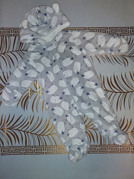 Теплий дитячий комбінезон, 0-3, 3-6, 6-9