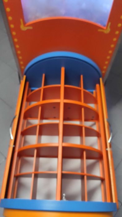 Máquina enchimento de fibra em forma de Comboio expositor